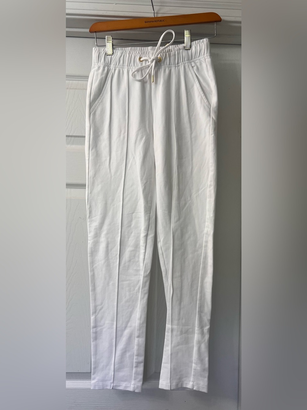 Lilly Pulitzer White Jogger Pants with Drawstring Sz XXS